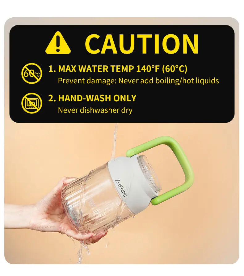 10-Blade Ice Crushing Portable Cordless Blender with LED Display