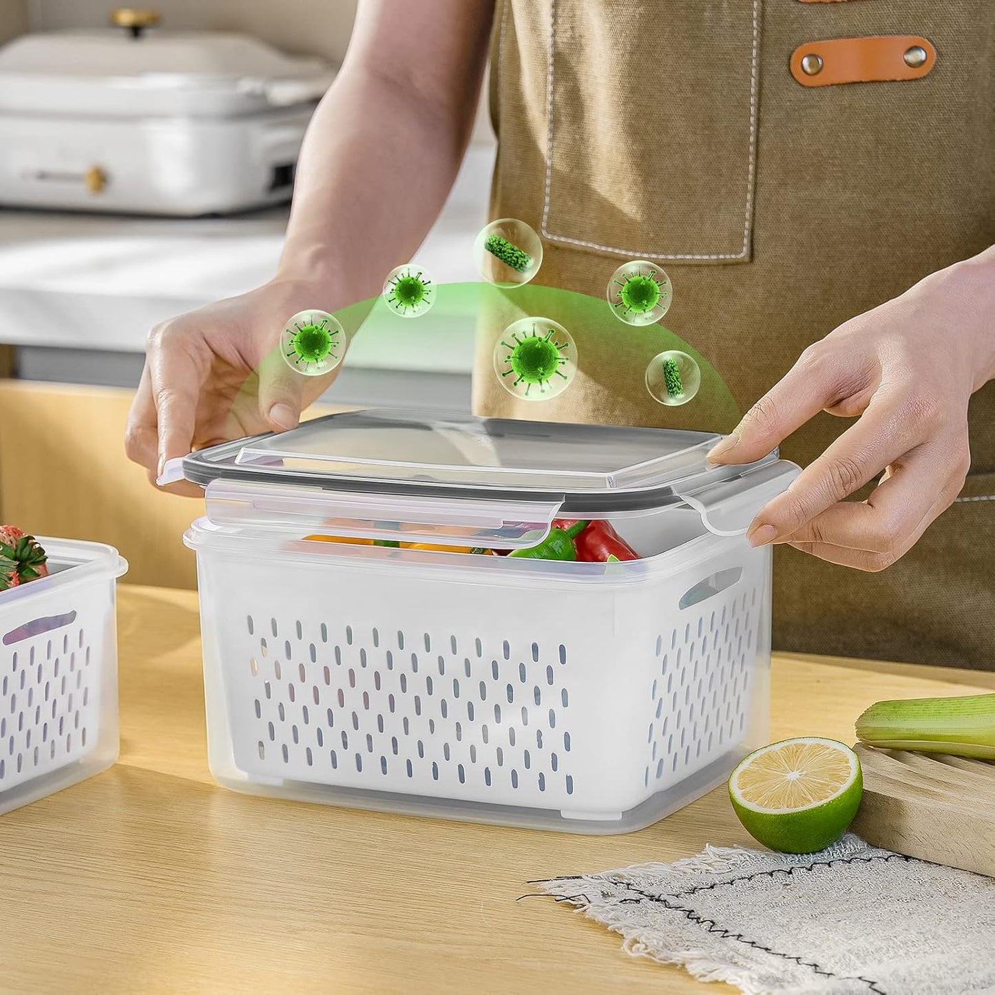 Freshness Locked, Clutter Gone — The Ultimate 5-in-1 Fridge Transformation