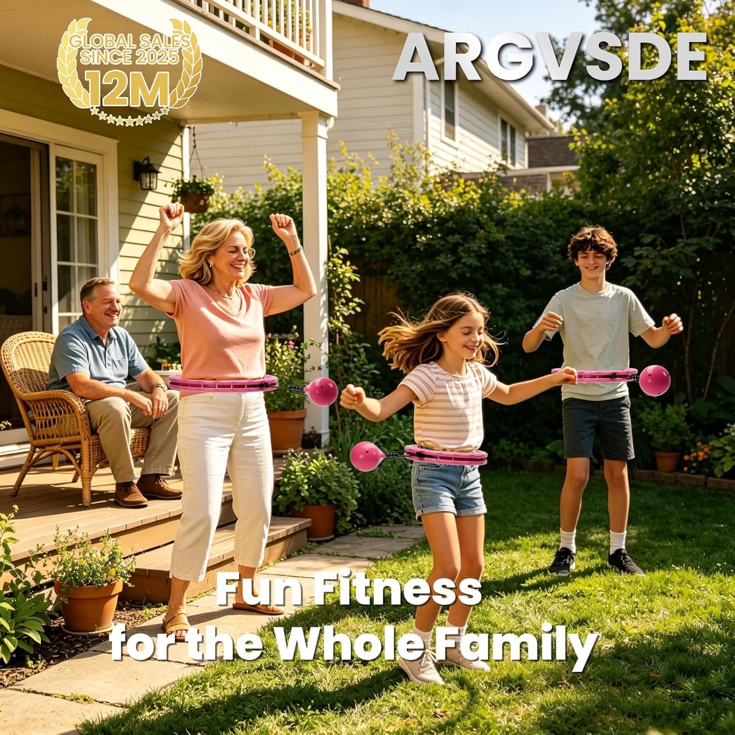 Sculpt Your Waist Effortlessly with the 360° Silent Smart Weighted Hoop