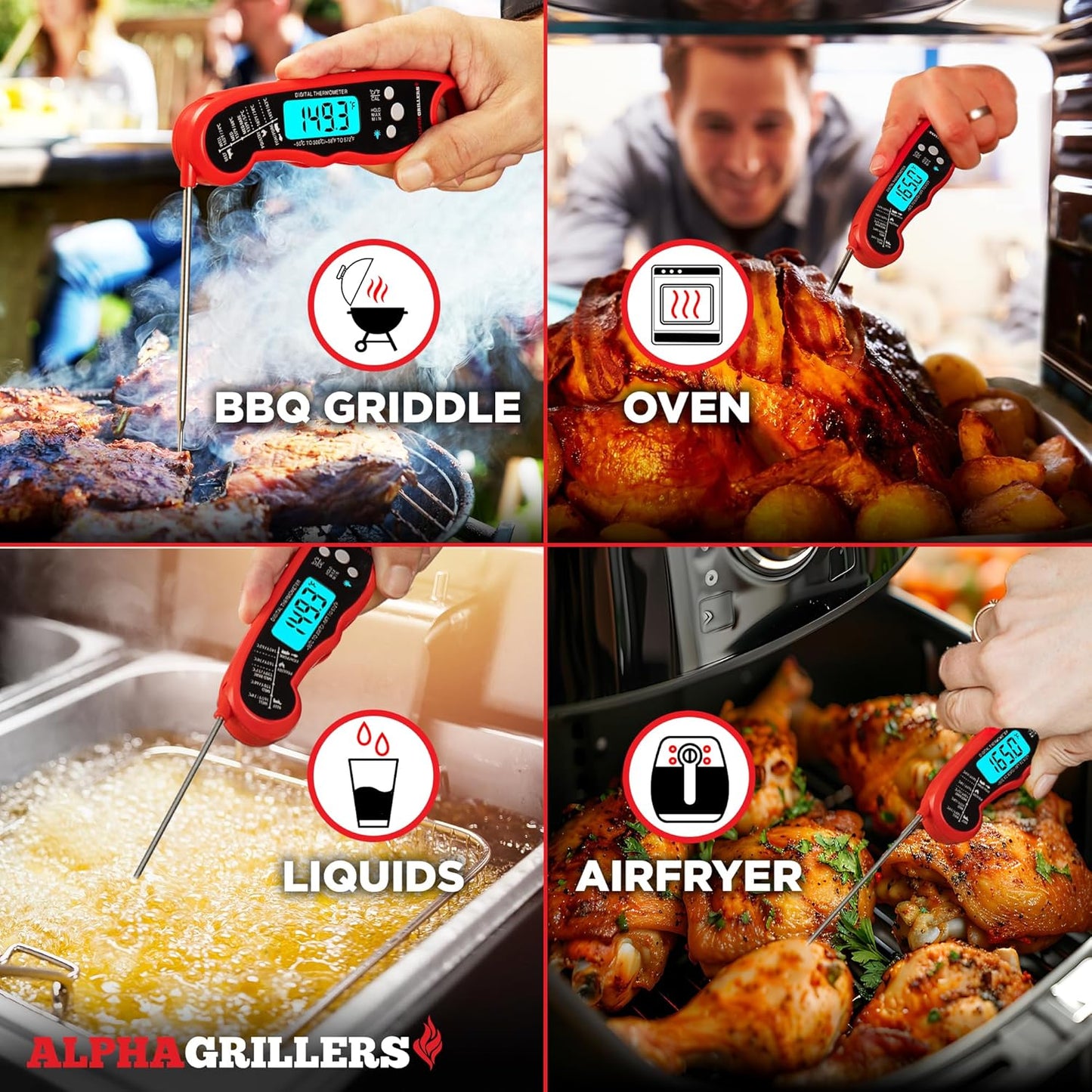 Master The Grill Like A Pro — Perfect Doneness In Just 3 Seconds -2 Pack