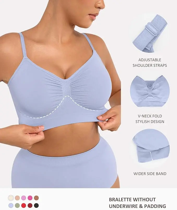 Wireless Comfort Bra for All-Day Zero-Pressure Support