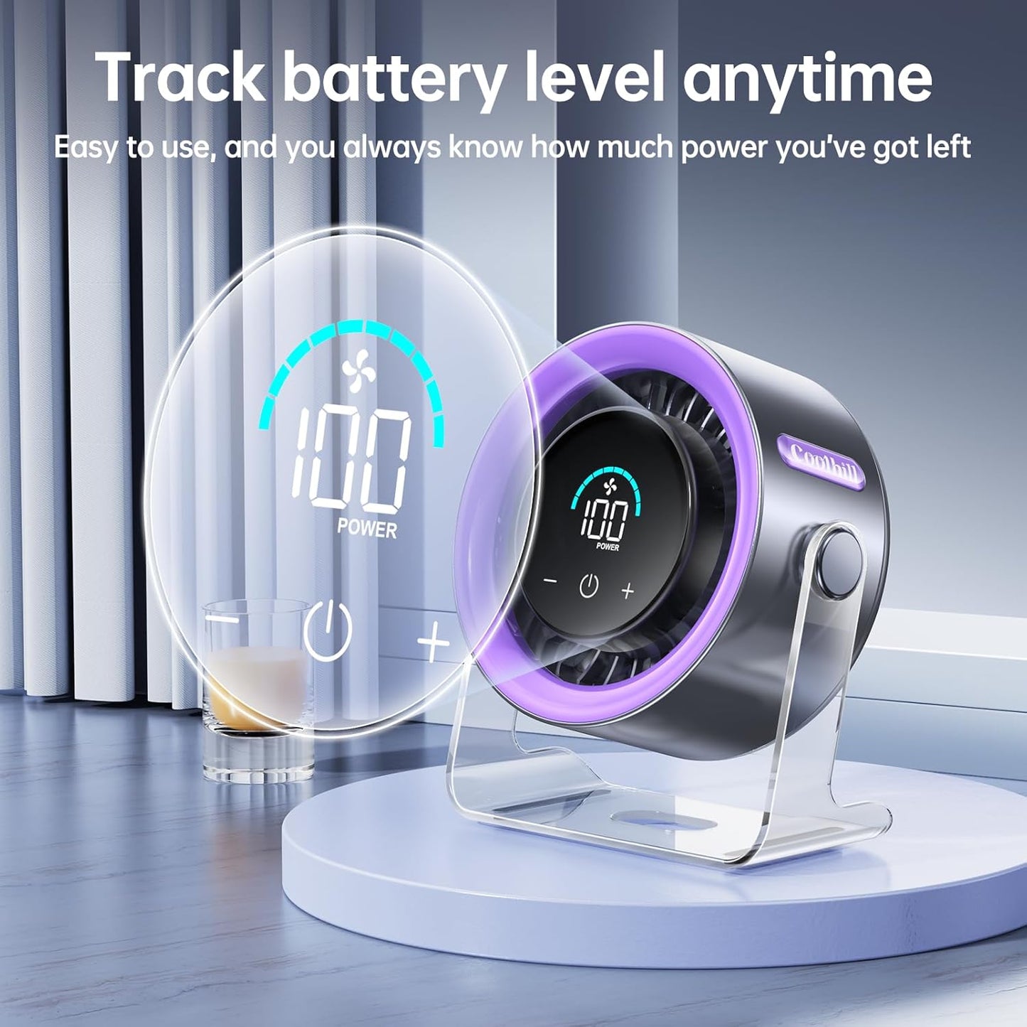 Stay Instant Cool with 100-Speed Turbo Airflow