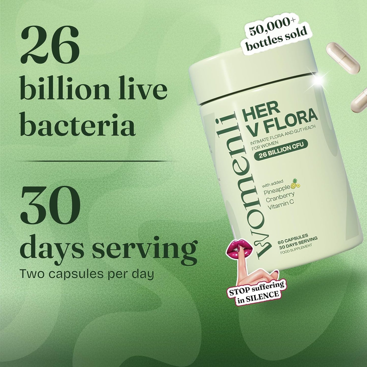 Complete 3-in-1 Vaginal, Digestive & Immune Support for Women