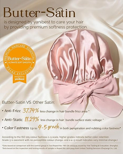 Wake Up to Salon-Perfect Hair: The Ultimate Double-Layer Silk Satin Bonnet