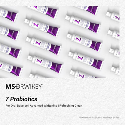 Instant Brightness With Upgraded Purple Formula and Probiotic Toothpaste