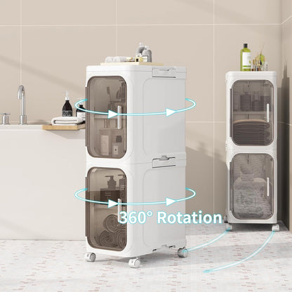 Maximize Your Small Spaces With This Foldable Four Tier Narrow Cabinet