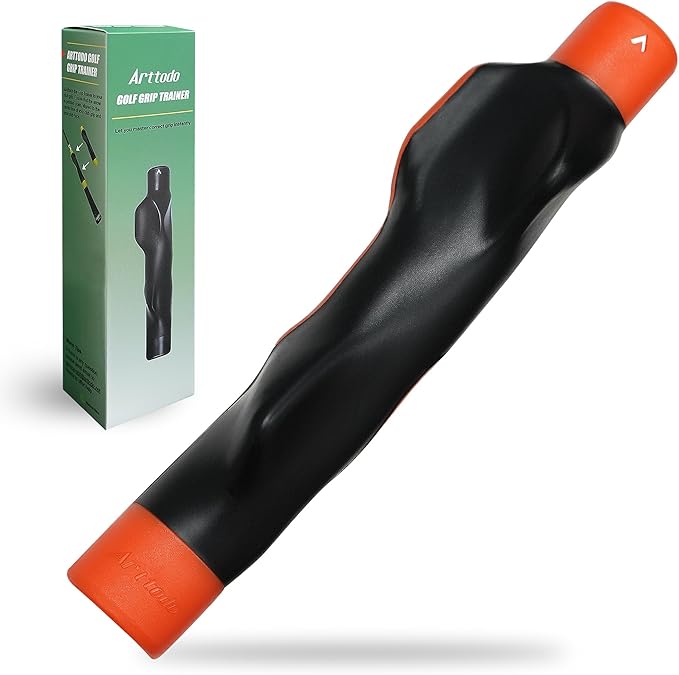 Golf Grip Trainer, Right or Left Handed Golf Training Aid for All Levels of Golfers - 2 Pack