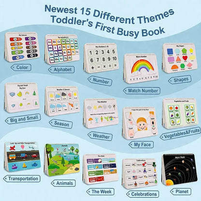 30-Theme Preschool Learning Binder & Drawing Book