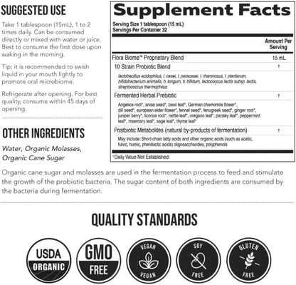 3-in-1 Complete Gut Bio-Ecosystem: Prebiotic, Probiotic & Postbiotic Liquid
