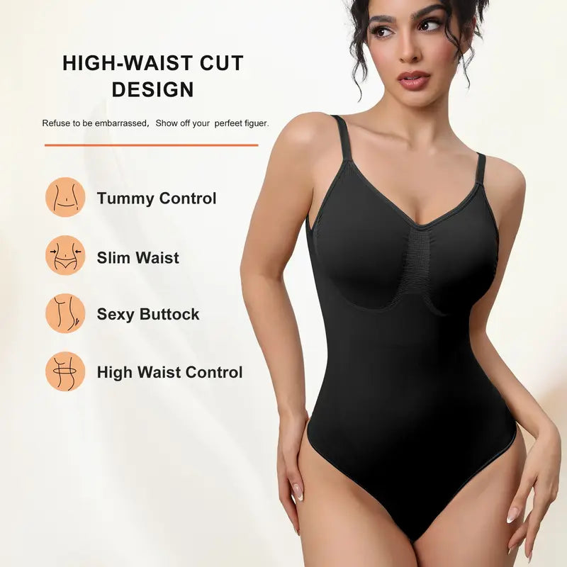 Invisible Backless Body Shaper – Instant Tummy Control Bodysuit