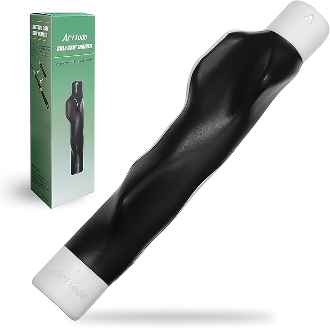 Golf Grip Trainer, Right or Left Handed Golf Training Aid for All Levels of Golfers - 2 Pack