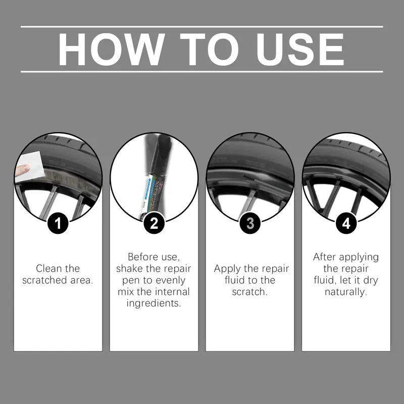 Professional Alloy Wheel Scratch Repair Kit — Erase Scuffs in Minutes
