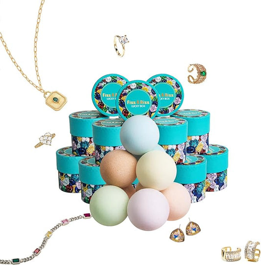 Luxe Mystery Jewelry Bath Bomb – Handcrafted Fizz with a Hidden Surprise Inside