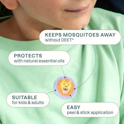 All-Natural Shield: DEET-Free Mosquito Repellent Patches for Kids & Adults