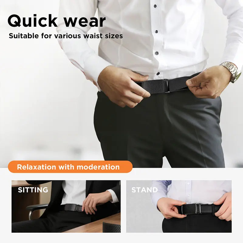 Mens Belt - Achieve the Perfect Fit Without a Single Hole for Men's Wear Gift