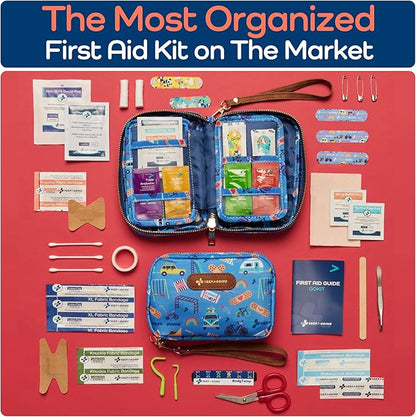 130-Piece Portable Family First Aid Kit - Compact & Organized Emergency Gear
