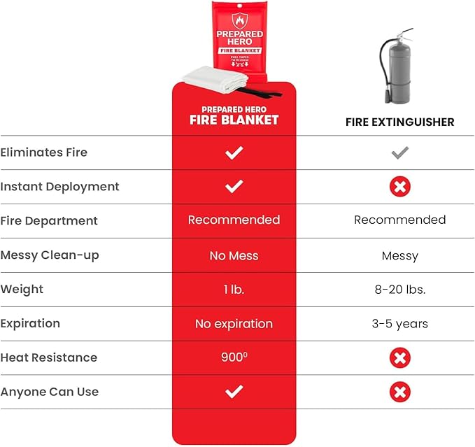 Instant Fire Suppression Blanket: Stop Fires in Seconds Without the Mess