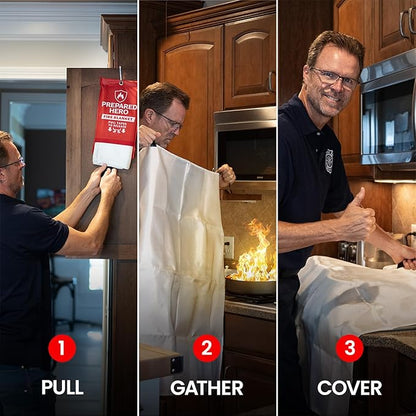 Instant Fire Suppression Blanket: Stop Fires in Seconds Without the Mess