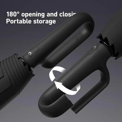 The Ultimate Drip-Free Inverted Umbrella with Carabiner Handle
