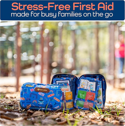 130-Piece Portable Family First Aid Kit - Compact & Organized Emergency Gear