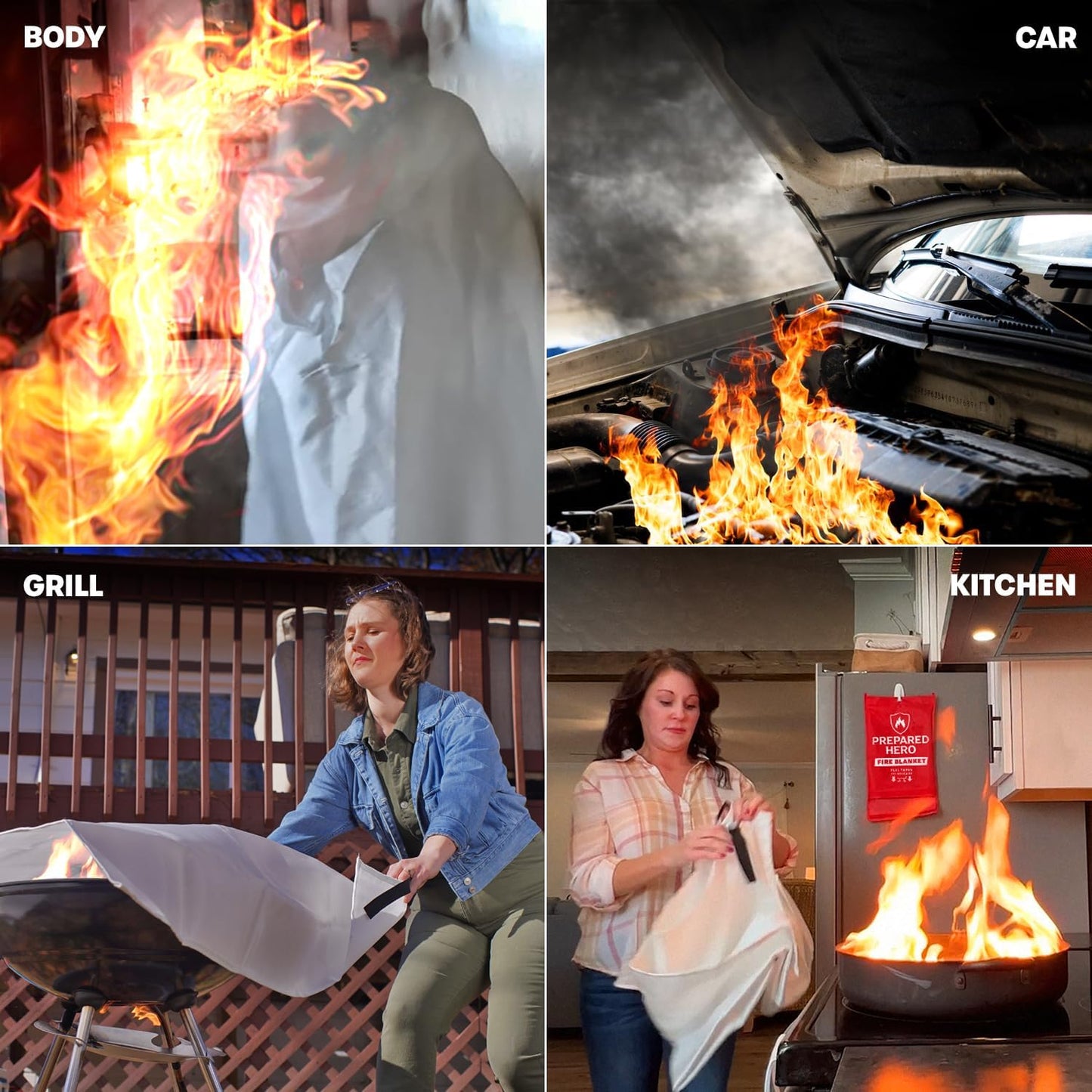 Instant Fire Suppression Blanket: Stop Fires in Seconds Without the Mess