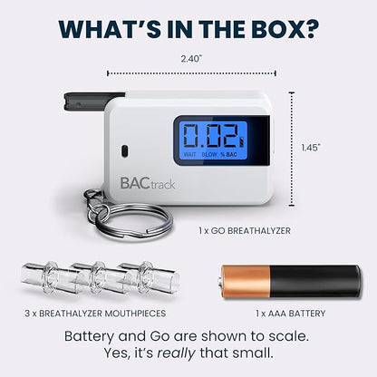 Ultra-Portable Personal Alcohol Tester | Instant & Precise BAC Tracking