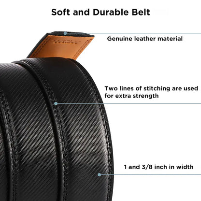 Mens Belt - Achieve the Perfect Fit Without a Single Hole for Men's Wear Gift