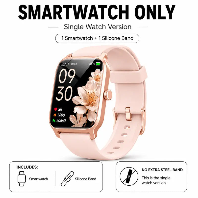 2.01" HD Full Touch Smartwatch for Fitness & Health Tracking