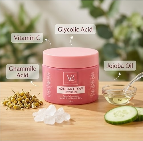 Natural Sugar Glow Skin Brightening & Smoothing Exfoliator