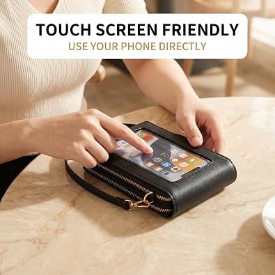 Touchscreen Crossbody Phone Bag – Instant Touch Access & All-in-One Compact Storage