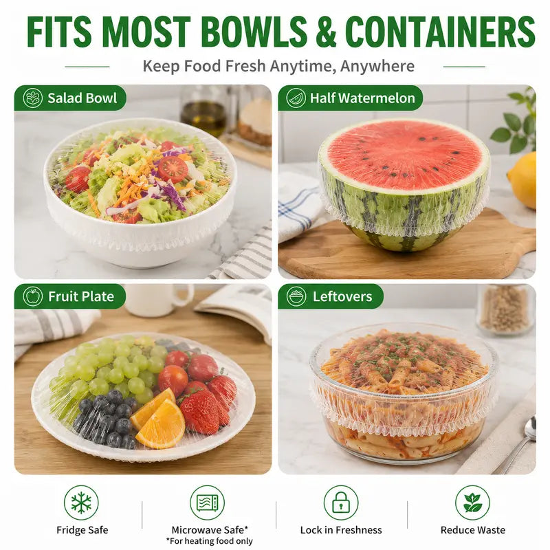 Instant Elastic Stretch Food Covers for Fresh Storage | Buy one, get two free