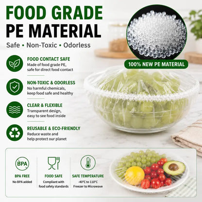 Instant Elastic Stretch Food Covers for Fresh Storage | Buy one, get two free