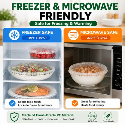 Instant Elastic Stretch Food Covers for Fresh Storage | Buy one, get two free