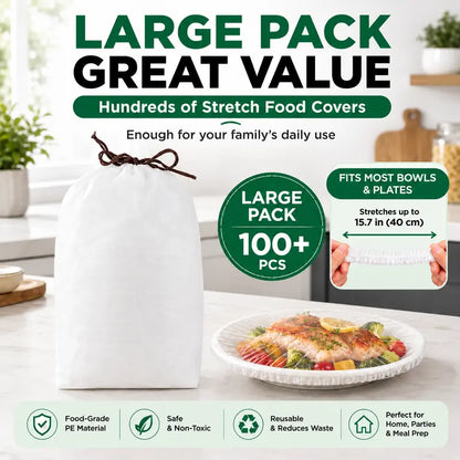 Instant Elastic Stretch Food Covers for Fresh Storage | Buy one, get two free
