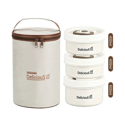 304 Stainless Steel Bento Box & Thermal Bag Set