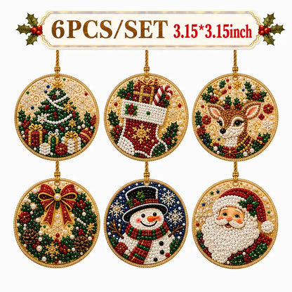 5D Diamond Painting Christmas Ornaments - DIY Holiday Tree Decor Kit