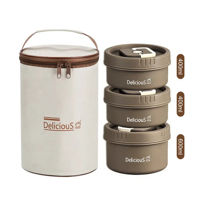 304 Stainless Steel Bento Box & Thermal Bag Set