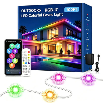 Transform Homes With Vivid RGBIC Outdoor Eave Lights