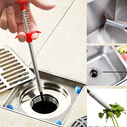 Flexible 4-Claw Drain Clog Remover & Rescue Grabber Tool