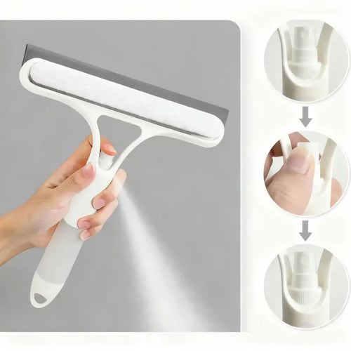All-in-One Spray Window Squeegee & Glass Cleaner Tool