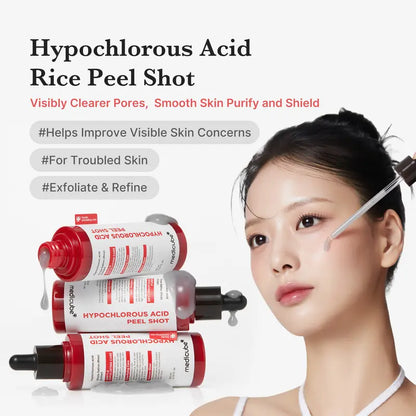 2-Step Hypochlorous Acid & Rice Enzyme Peel Shot