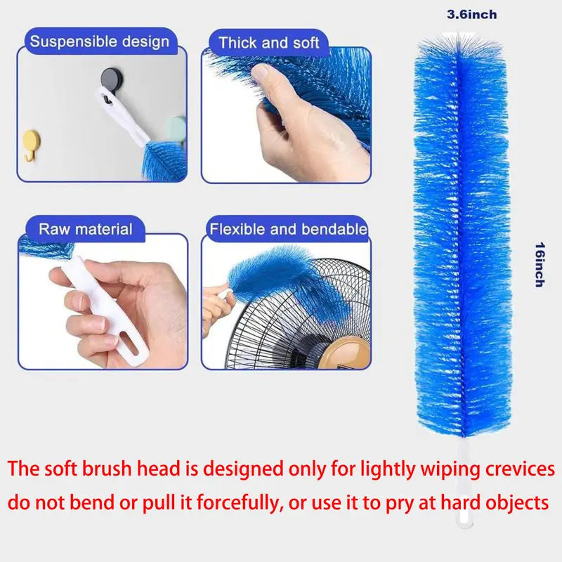Flexible Bendable Ceiling Fan & Air Vent Dust Cleaning Brush