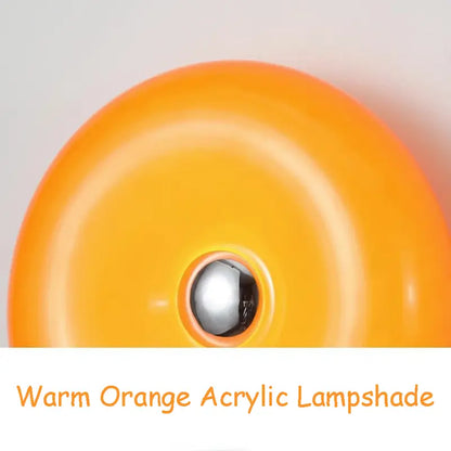 Cozy Orange Donut Cordless Rechargeable Mood Lamp