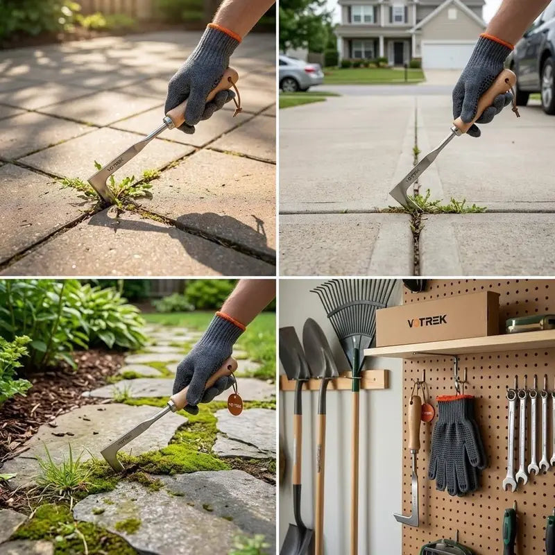 Upgraded Stainless Steel Crevice Weeder Tool with Reinforced Handle – Save 100% Today