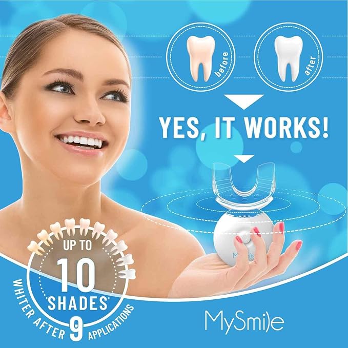 Professional Teeth Whitening Kit with 5X LED Accelerator Light