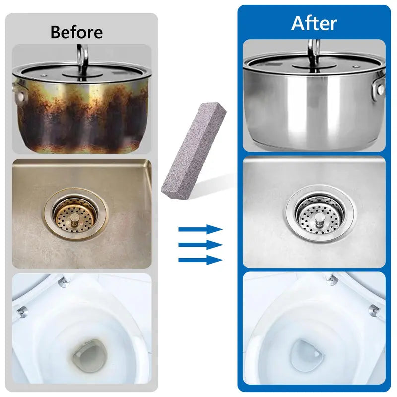 High-Density Pumice Stone Cleaning Block for Tough Stains & Scale