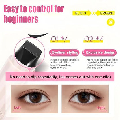 Perfect Winged Liner in Seconds with 360° Rotating Stamp