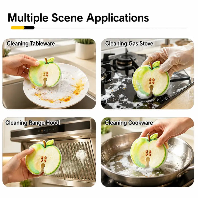 Magic Pop-Up Fruit Cellulose Kitchen Sponges