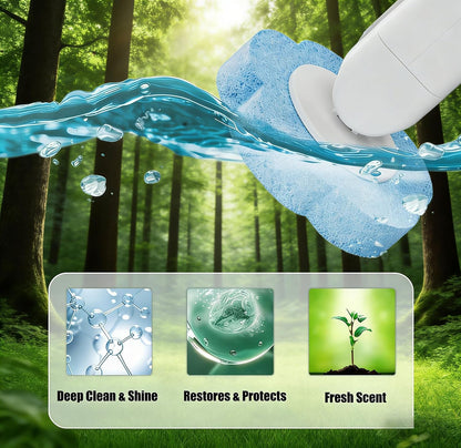 Ultimate Disposable Toilet Brush Refills with 3-Layer Deep Cleaning Sponge
