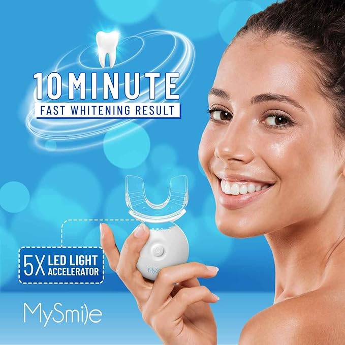 Professional Teeth Whitening Kit with 5X LED Accelerator Light